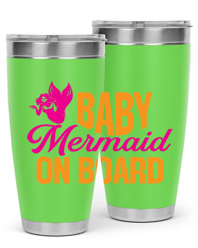 Baby Mermaid On Board 22#- mermaid- Tumbler