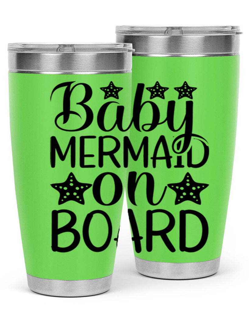 Baby Mermaid On Board 32#- mermaid- Tumbler