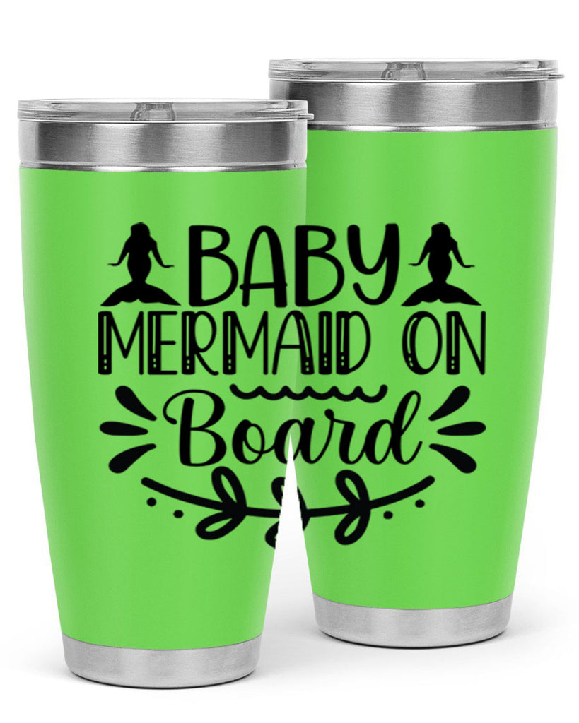 Baby mermaid on board 30#- mermaid- Tumbler