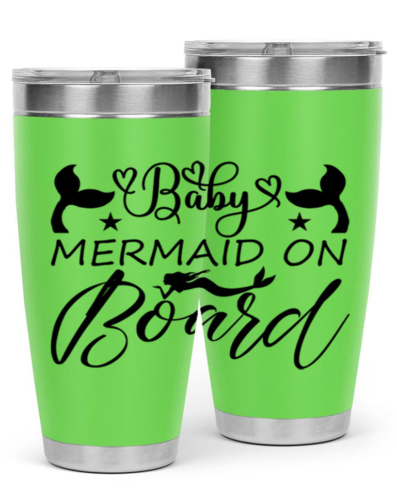 Baby mermaid on board 31#- mermaid- Tumbler