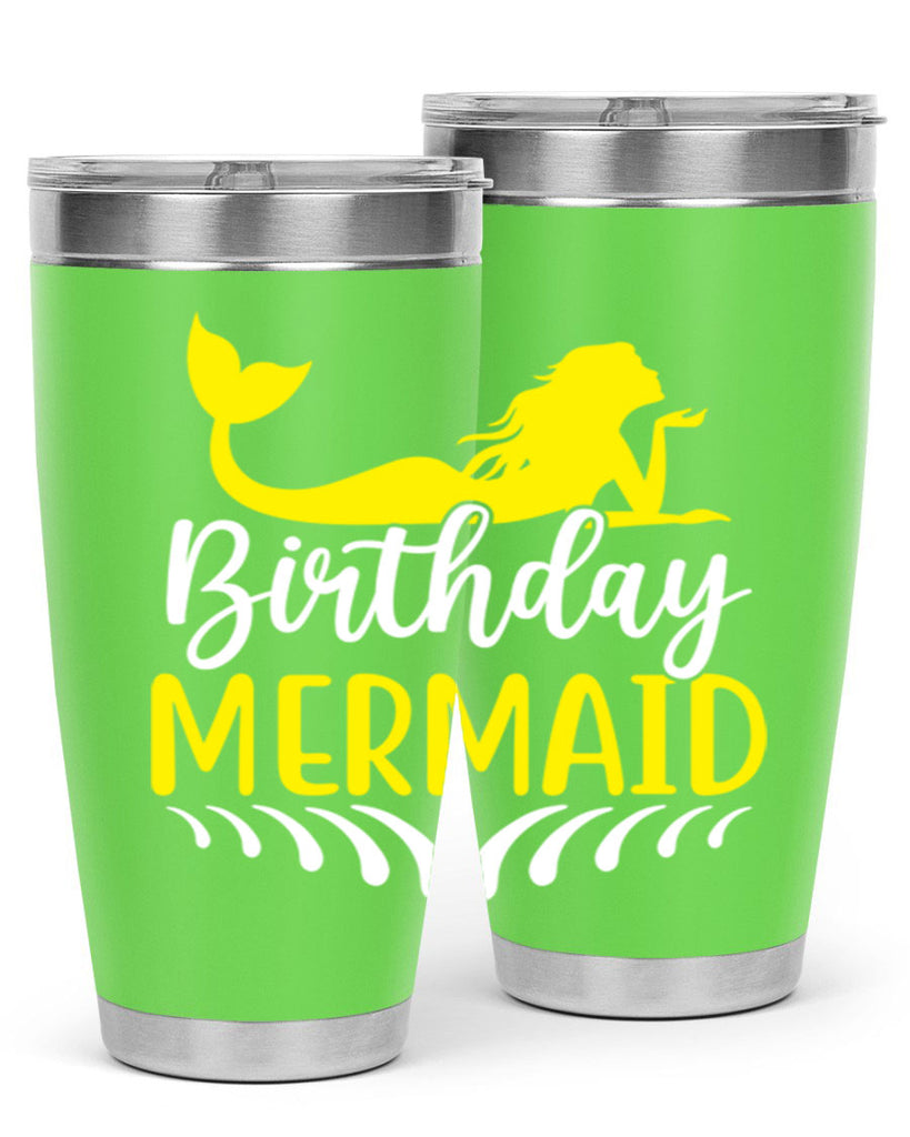 Birthday Mermaid 68#- mermaid- Tumbler