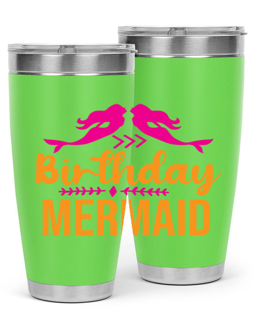 Birthday Mermaid 69#- mermaid- Tumbler