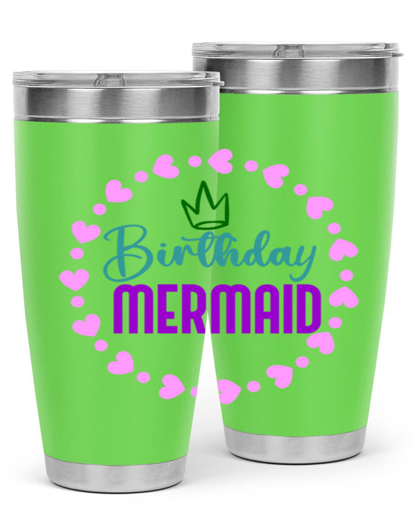 Birthday Mermaid 70#- mermaid- Tumbler