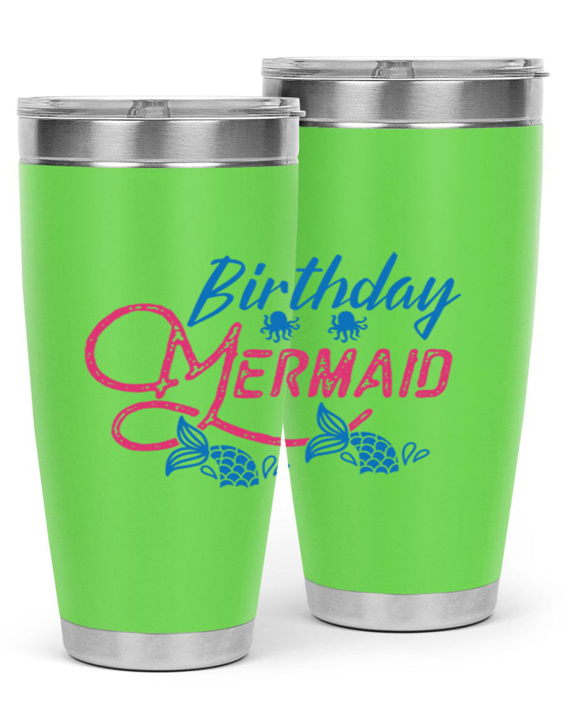 Birthday Mermaid 71#- mermaid- Tumbler