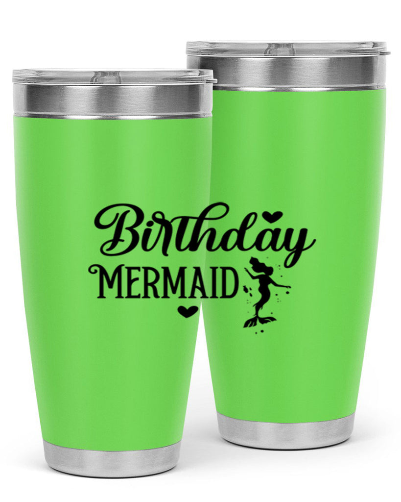 Birthday Mermaid 72#- mermaid- Tumbler