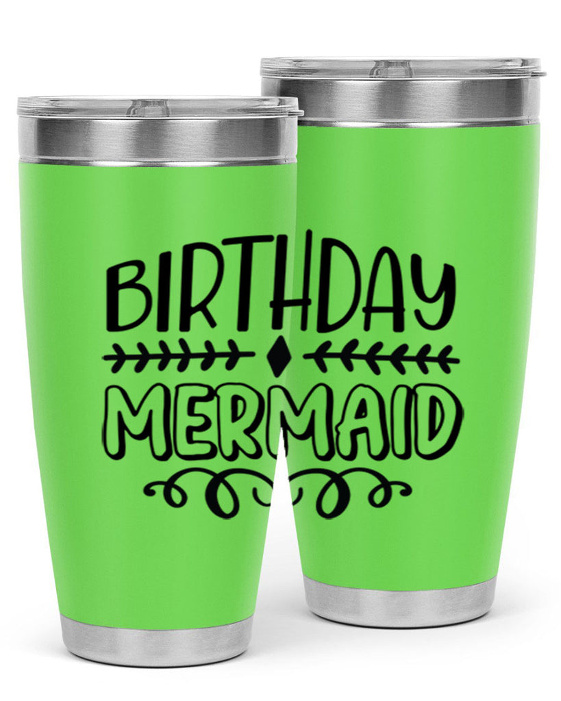 Birthday mermaid 74#- mermaid- Tumbler