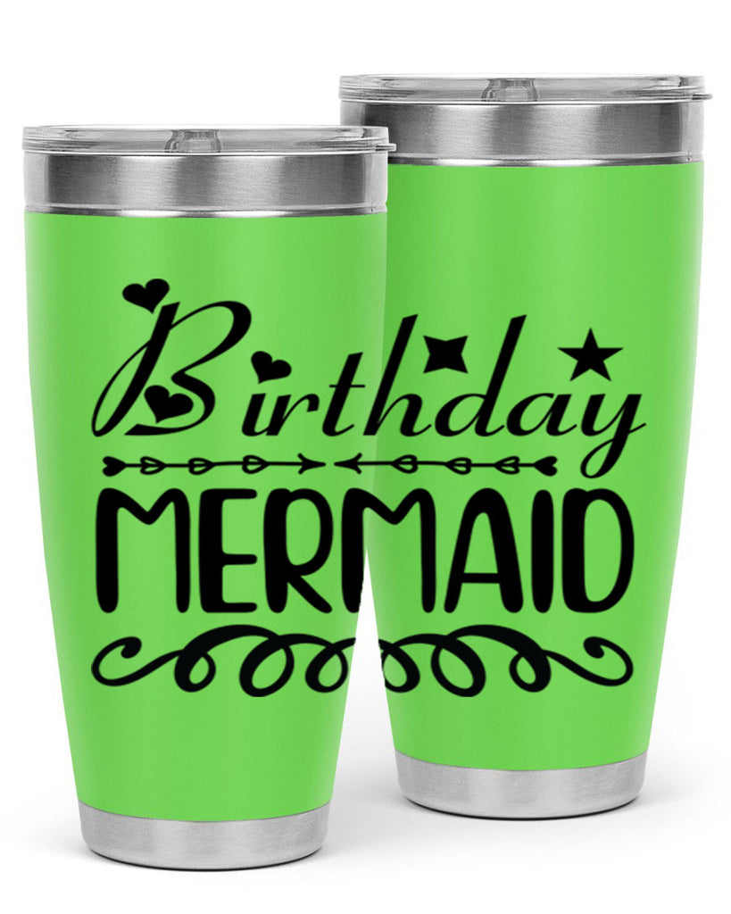 Birthday mermaid 75#- mermaid- Tumbler