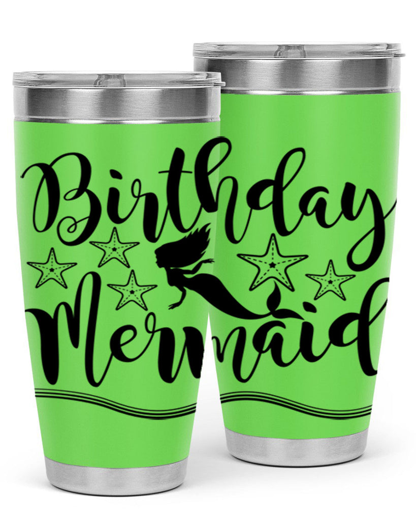 Birthday mermaid 77#- mermaid- Tumbler