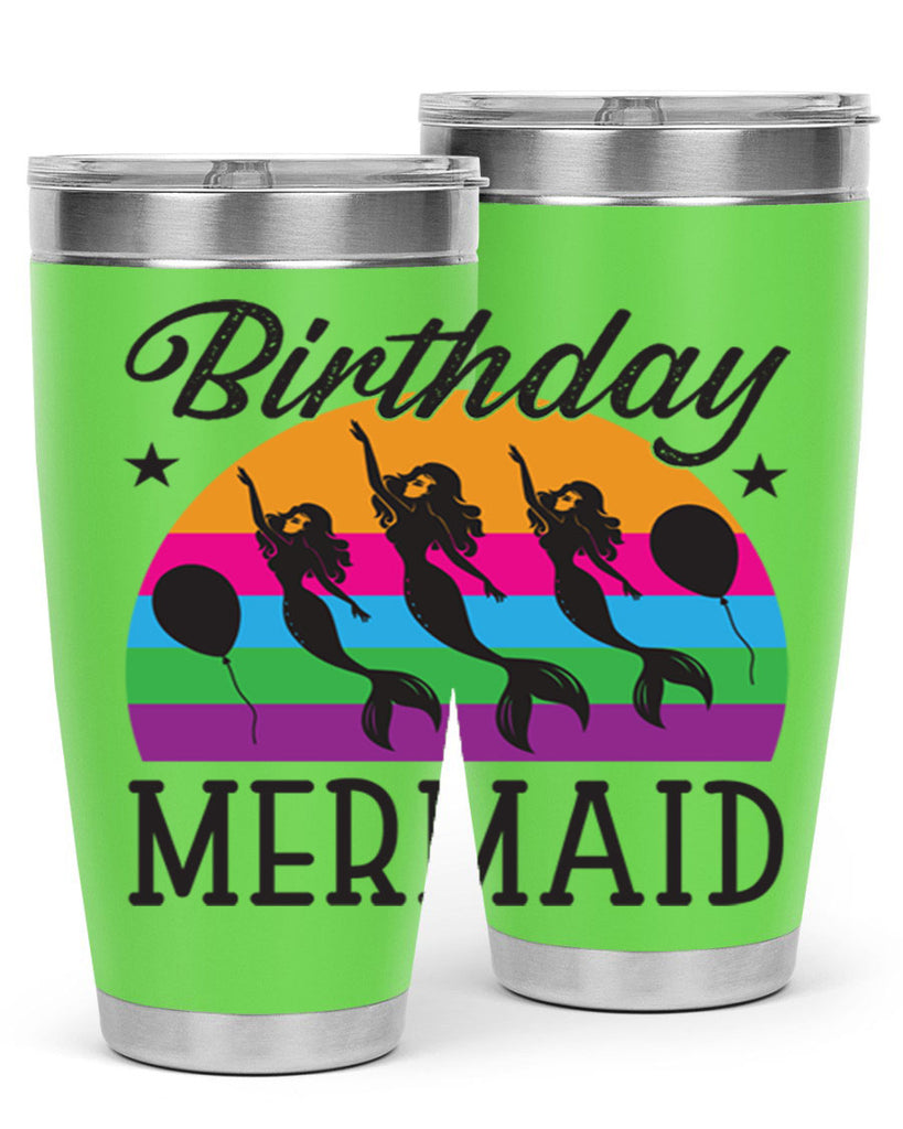 Birthday mermaid 78#- mermaid- Tumbler