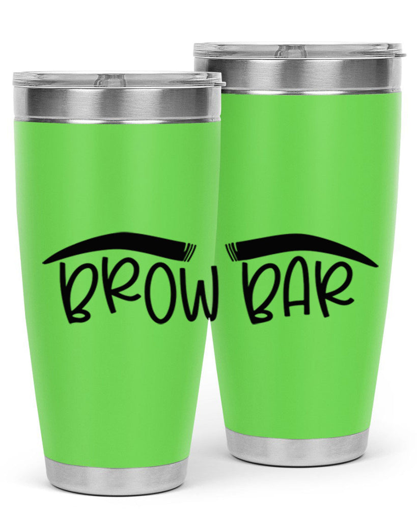 Brown Bar Style 124#- make up- Tumbler