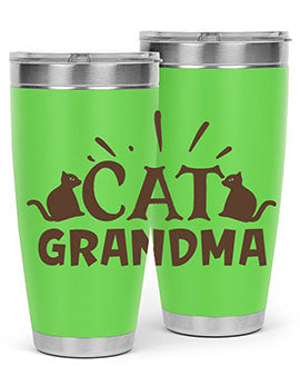 Cat Grandma Style 4#- cat- Tumbler