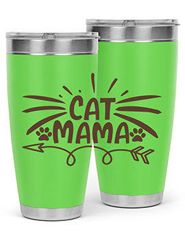 Cat Mama Style 5#- cat- Tumbler