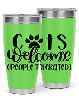Cats Welcome Style 91#- cat- Tumbler