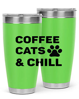 Coffee Cat Style 41#- cat- Tumbler