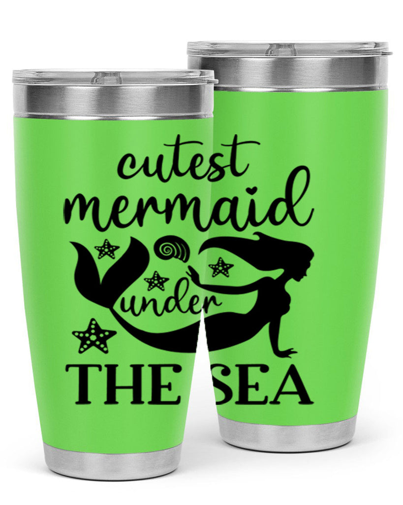Cutest mermaid under the sea 110#- mermaid- Tumbler