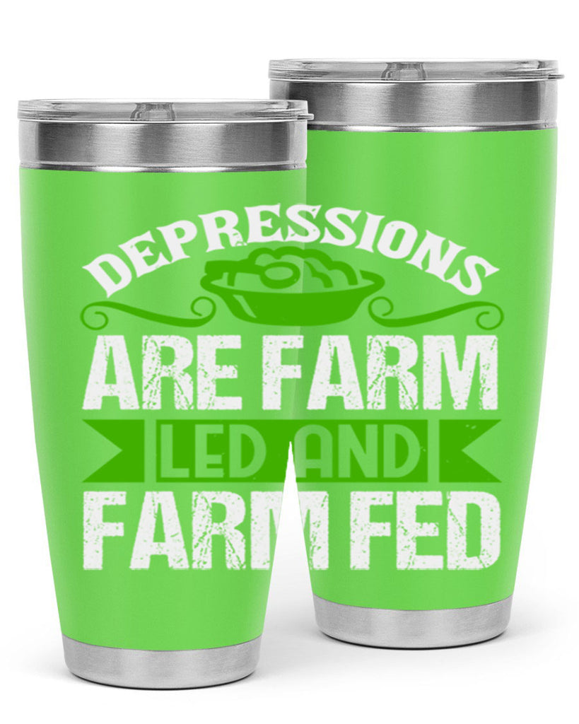 Depression are farm led and farmed 25#- farming and gardening- Tumbler