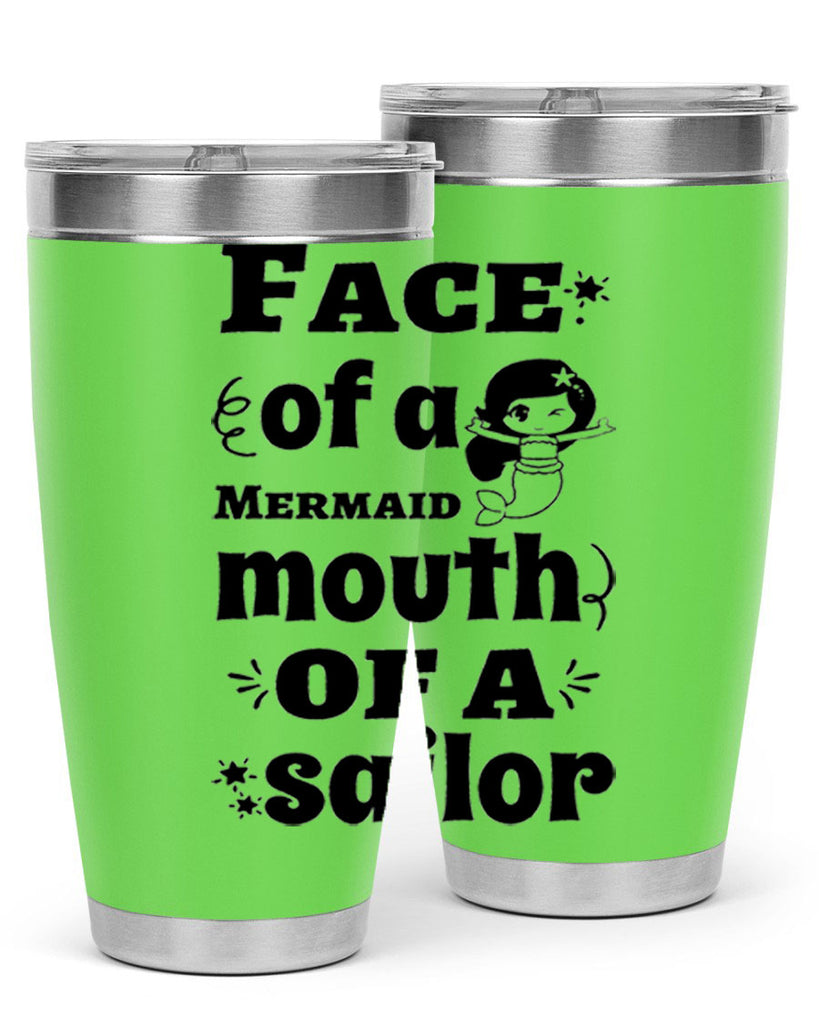 Face of a Mermaid mouth 164#- mermaid- Tumbler