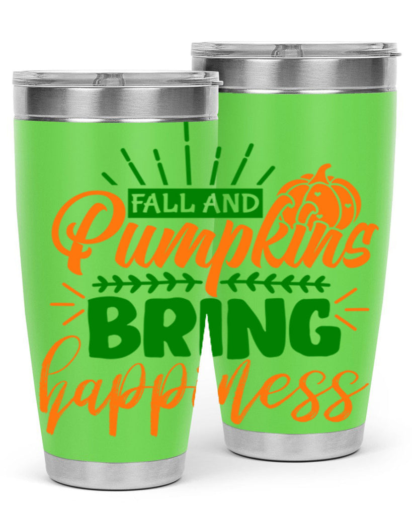 Fall and Pumpkins Bring Happiness 85#- fall- Tumbler