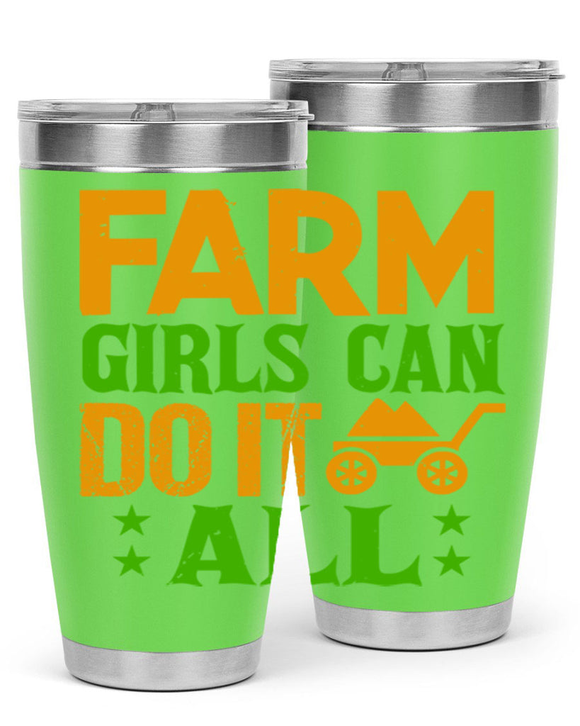 Farm girls can do it all 13#- farming and gardening- Tumbler