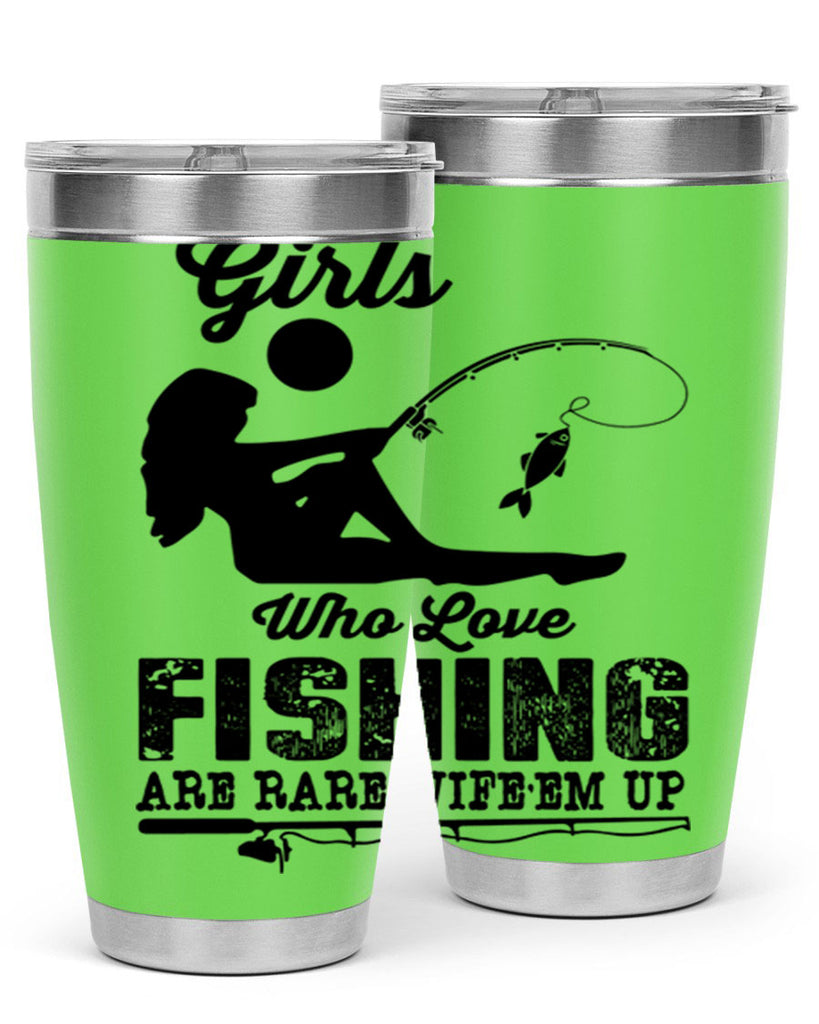 Fishing design 166#- mermaid- Tumbler