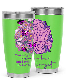 Floral Brain I Will Never Forget 146#- alzheimers- Tumbler