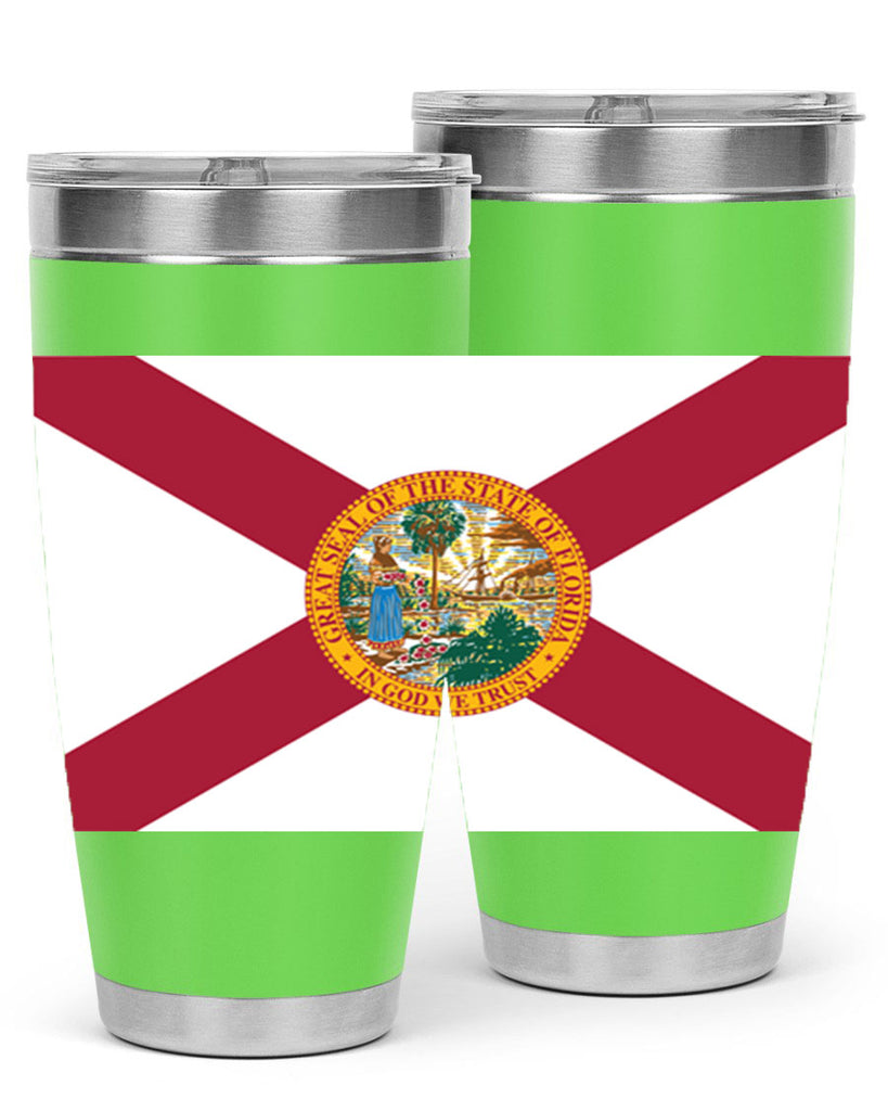 Florida 43#- Us Flags- Tumbler