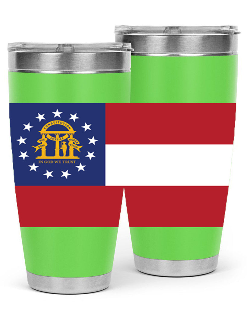 Georgia 42#- Us Flags- Tumbler