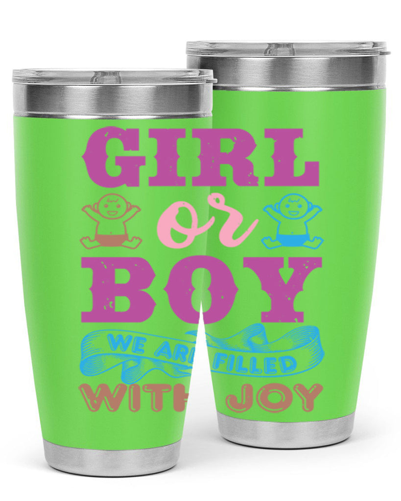 Girl or boy we are filled with joy Style 38#- baby shower- tumbler