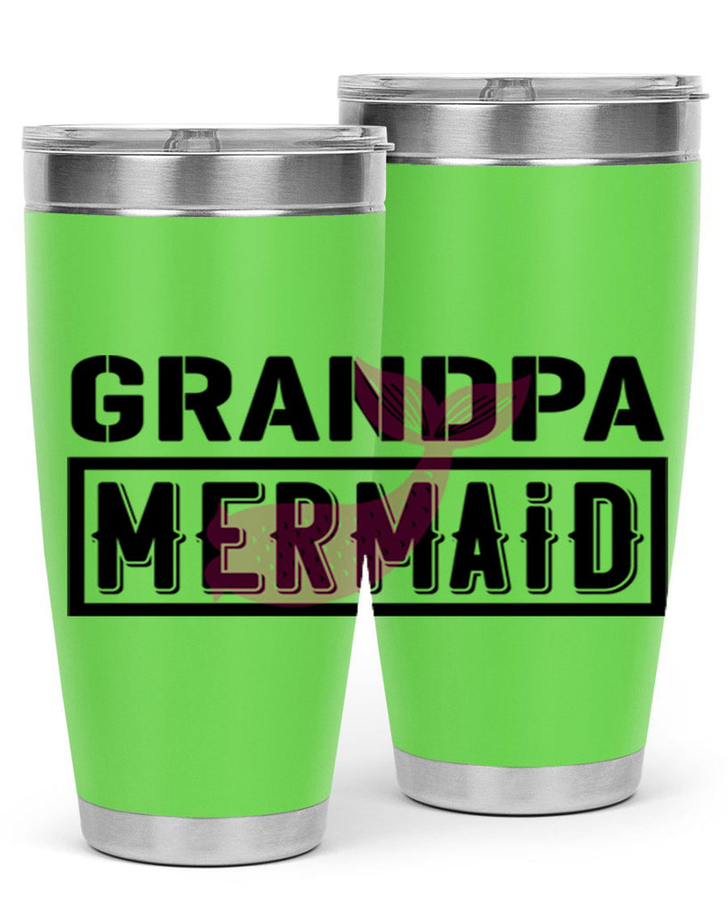 Grandpa mermaid 204#- mermaid- Tumbler