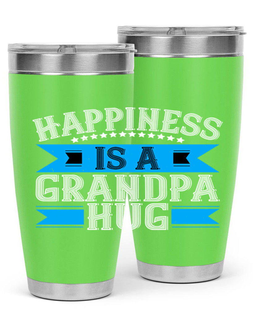 Happiness is a grandpa hug 94#- grandpa - papa- Tumbler