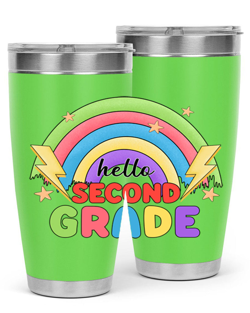 Hello 2nd Grade Rainbow 12#- second grade- Tumbler