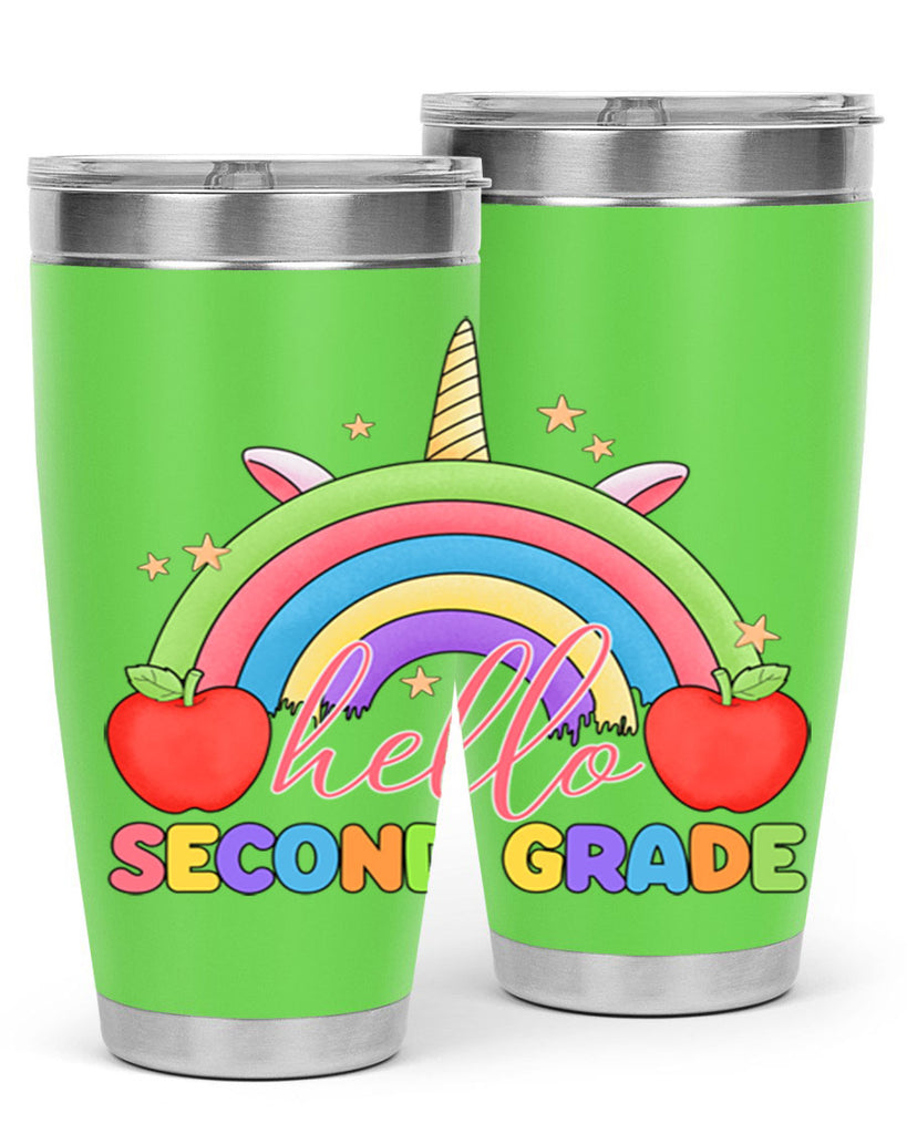 Hello 2nd Grade Unicorn Rainbow 13#- second grade- Tumbler