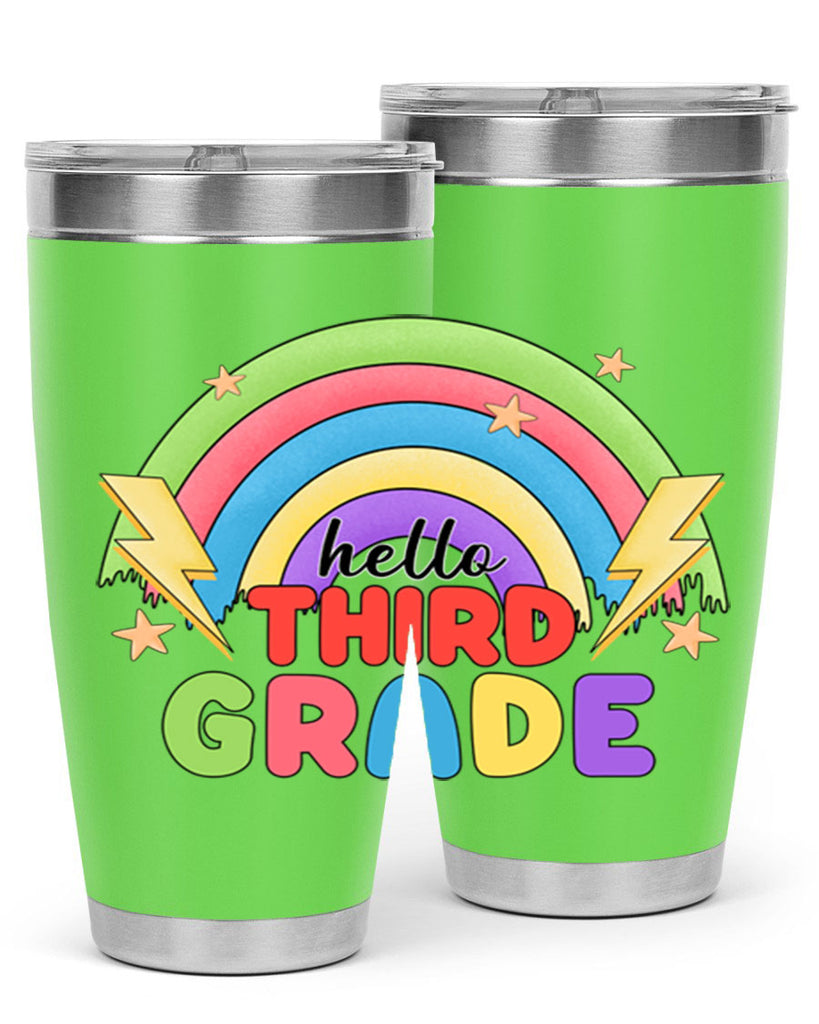 Hello 3rd Grade Rainbow 12#- 3rd grade- Tumbler