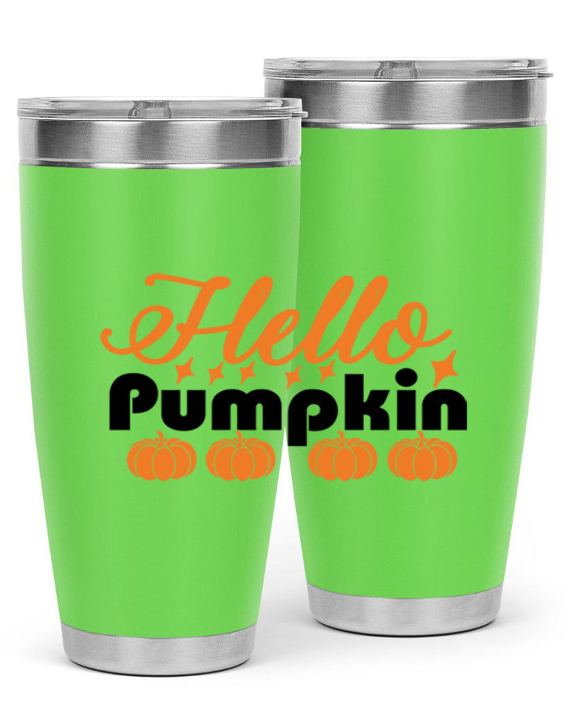 Hello Pumpkin 292#- fall- Tumbler