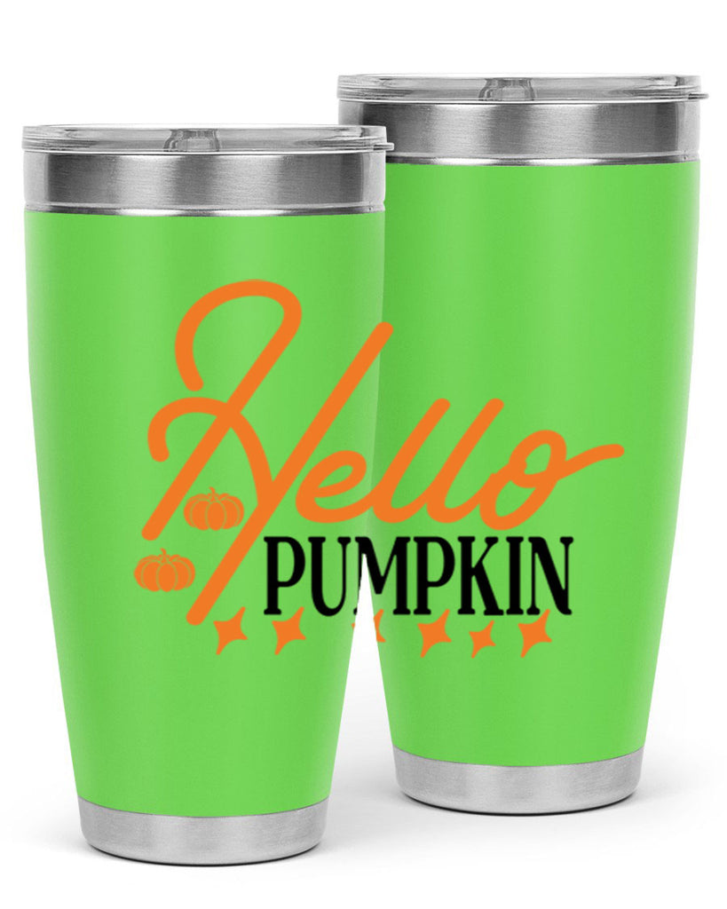 Hello Pumpkin 293#- fall- Tumbler