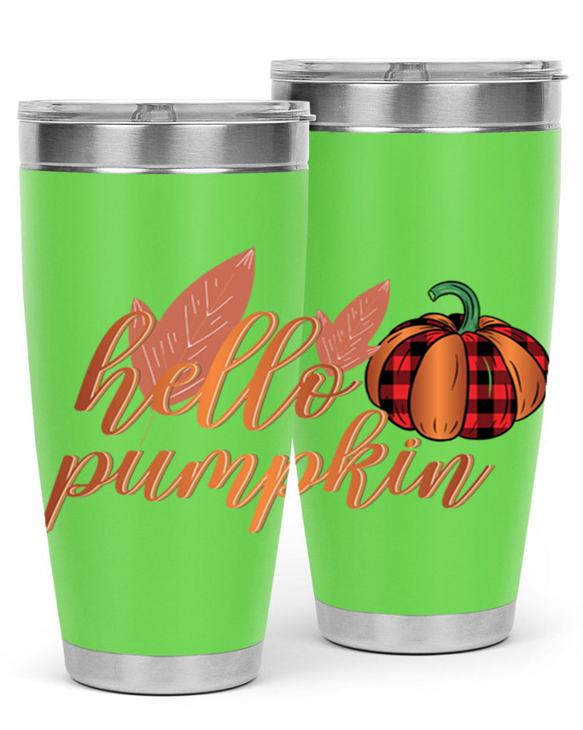 Hello Pumpkin 294#- fall- Tumbler