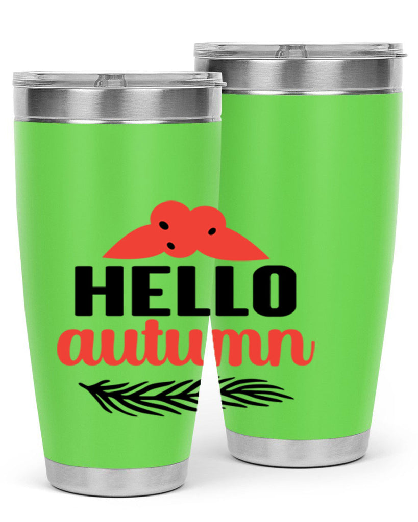 Hello autumn 269#- fall- Tumbler
