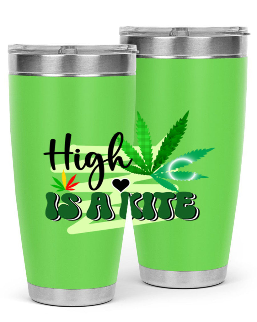 High is a Kite 116#- marijuana- Tumbler