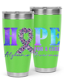 Hope For A Cure AlzheimerS Awareness 163#- alzheimers- Tumbler