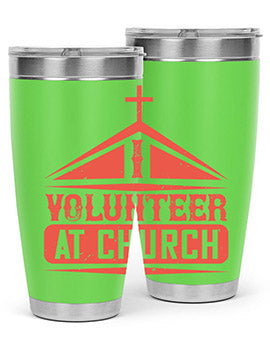 I Volunteer At Church Style 47#- volunteer- Tumbler