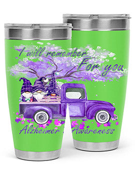 I Will Remember For You AlzheimerS 182#- alzheimers- Tumbler