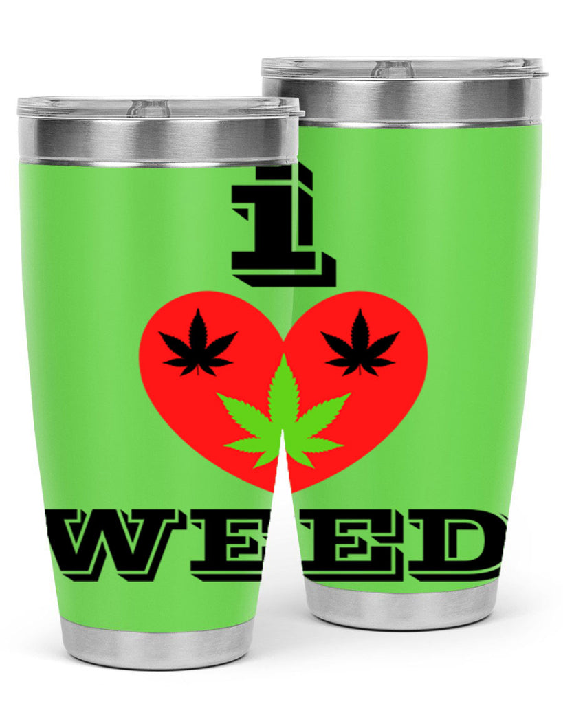 I love weed 128#- marijuana- Tumbler