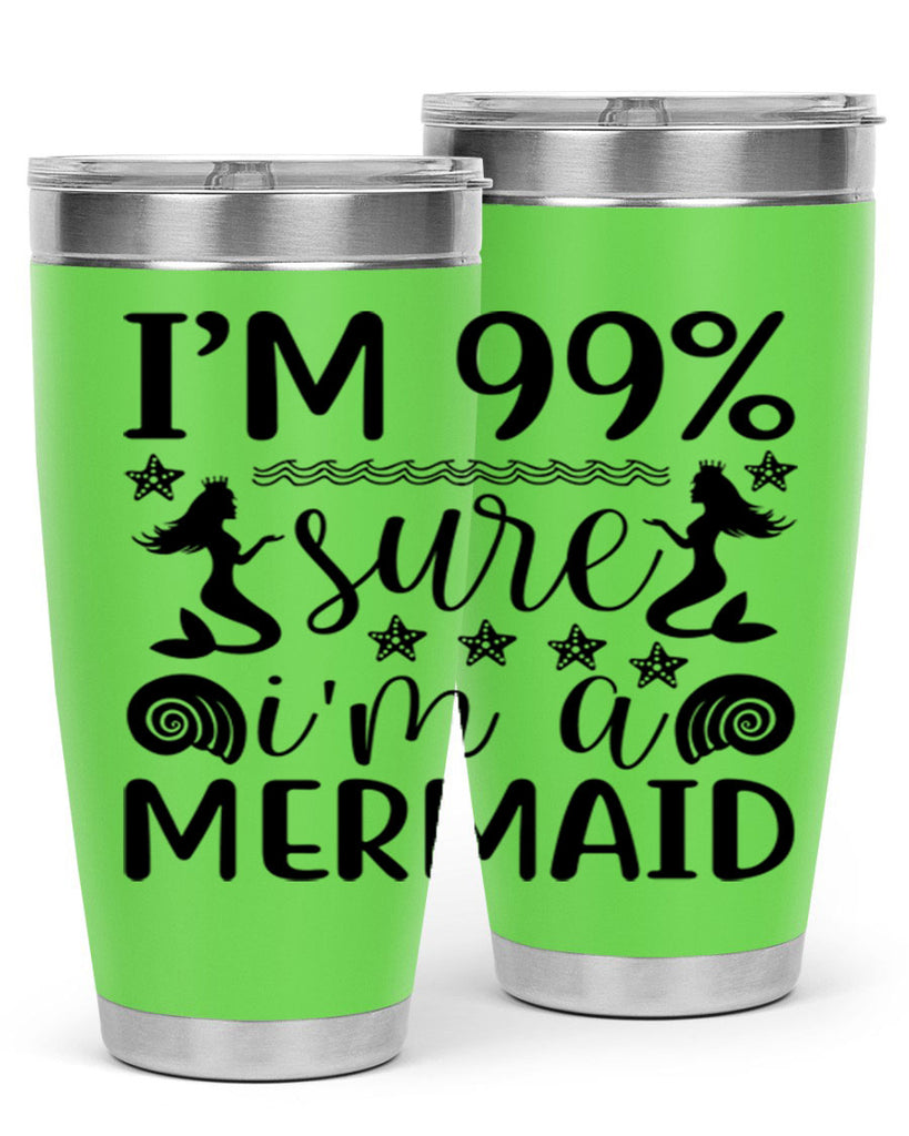 Im sure im a 254#- mermaid- Tumbler