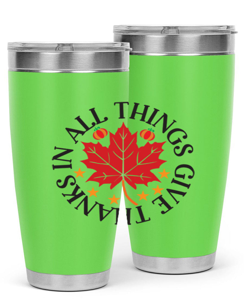 Inallthingsgivethanks 353#- fall- Tumbler