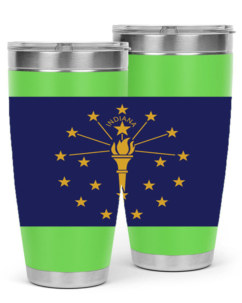 Indiana 38#- Us Flags- Tumbler