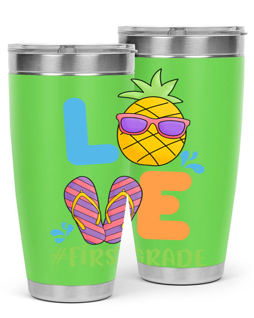 LOVE 1st Grade Summer Pineapple 8#- 1st grade- Tumbler