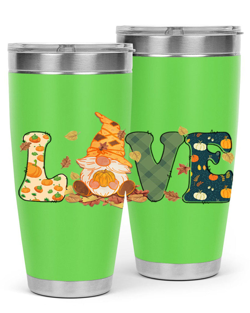 LOVEFallAutumnGnome 415#- fall- Tumbler