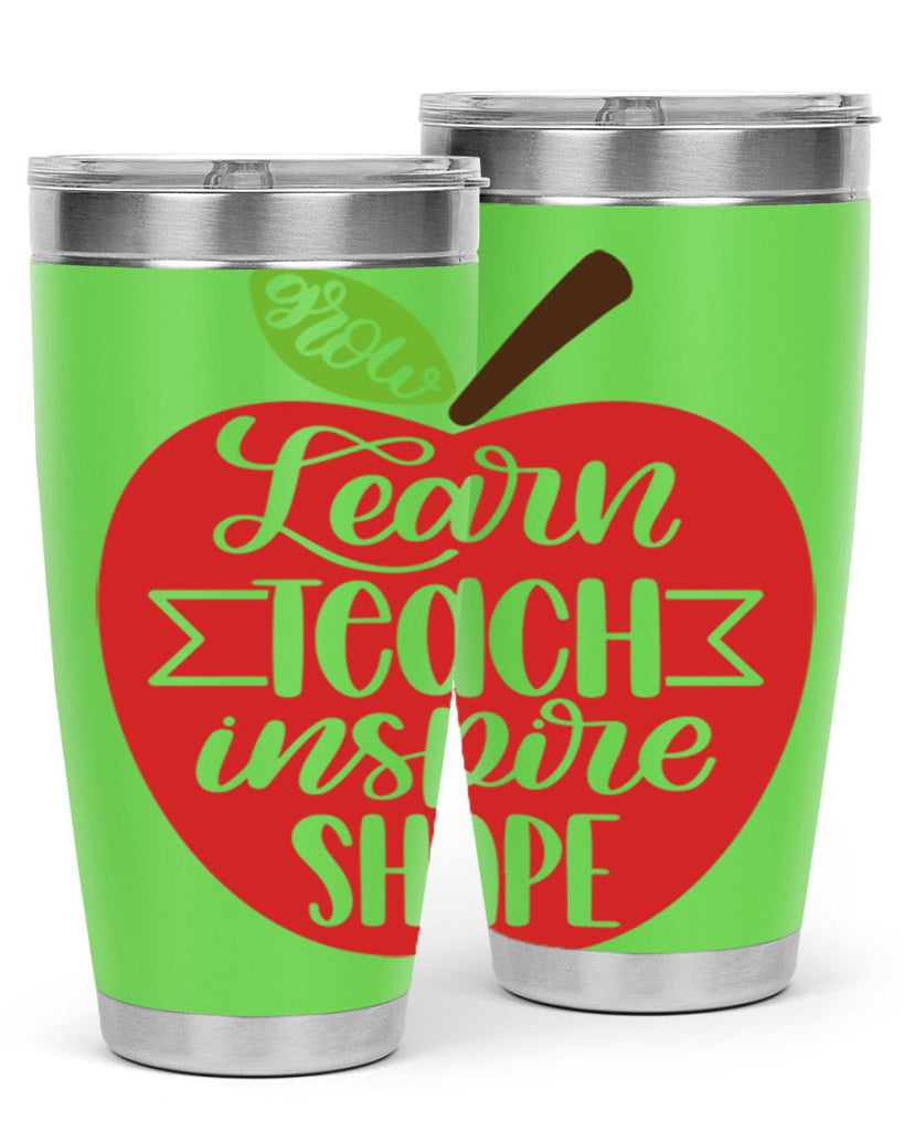 Learn Teach Inspire Shape Style 68#- teacher- tumbler