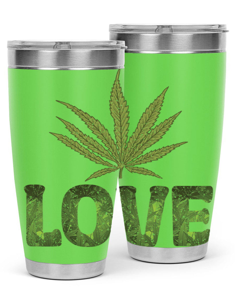 Love Sublimation 192#- marijuana- Tumbler