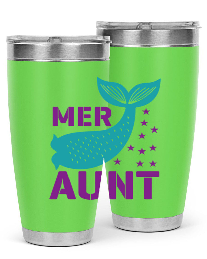 Mer Aunt 319#- mermaid- Tumbler